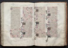 The Gotha Missal: Fol. 128r, Text, c. 1375. Creator: Master of the Boqueteaux (French); Workshop, and