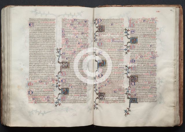 The Gotha Missal: Fol. 128r, Text, c. 1375. Creator: Master of the Boqueteaux (French); Workshop, and.