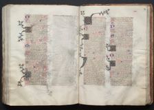 The Gotha Missal: Fol. 128v, Text, c. 1375. Creator: Master of the Boqueteaux (French); Workshop, and