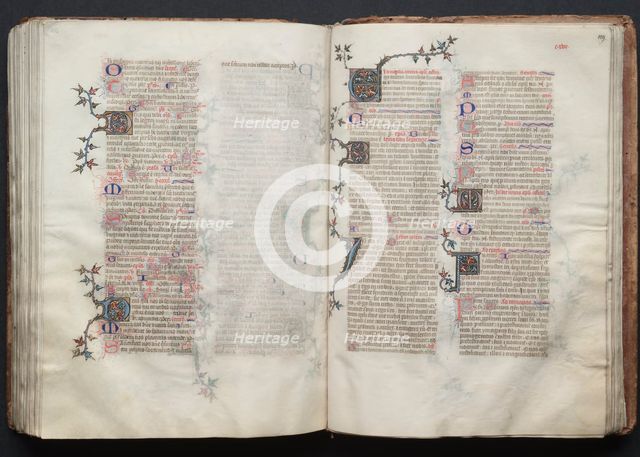 The Gotha Missal: Fol. 128v, Text, c. 1375. Creator: Master of the Boqueteaux (French); Workshop, and.