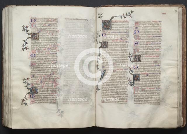 The Gotha Missal: Fol. 129r, Text, c. 1375. Creator: Master of the Boqueteaux (French); Workshop, and.