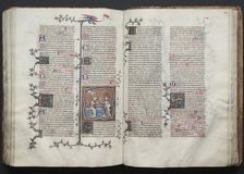 The Gotha Missal: Fol. 120r, Text, c. 1375. Creator: Master of the Boqueteaux (French); Workshop, and
