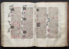 The Gotha Missal: Fol. 120v, Text, c. 1375. Creator: Master of the Boqueteaux (French); Workshop, and