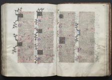 The Gotha Missal: Fol. 120v, Text, c. 1375. Creator: Master of the Boqueteaux (French); Workshop, and