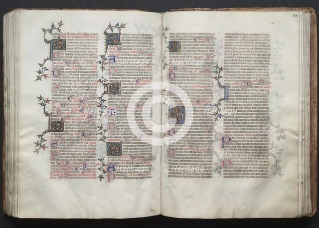 The Gotha Missal: Fol. 120v, Text, c. 1375. Creator: Master of the Boqueteaux (French); Workshop, and.