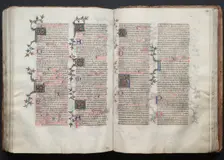 The Gotha Missal: Fol. 121r, Text, c. 1375. Creator: Master of the Boqueteaux (French); Workshop, and