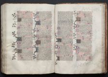 The Gotha Missal: Fol. 121v, Text, c. 1375. Creator: Master of the Boqueteaux (French); Workshop, and