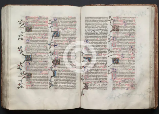 The Gotha Missal: Fol. 122r, Text, c. 1375. Creator: Master of the Boqueteaux (French); Workshop, and.