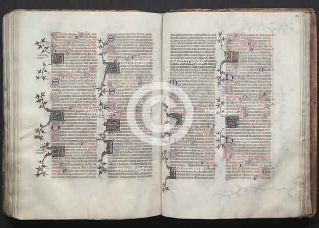 The Gotha Missal: Fol. 122r, Text, c. 1375. Creator: Master of the Boqueteaux (French); Workshop, and.