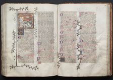 The Gotha Missal: Fol. 122v, The Birth of the Virgin, c. 1375. Creator: Master of the Boqueteaux (French); Workshop, and