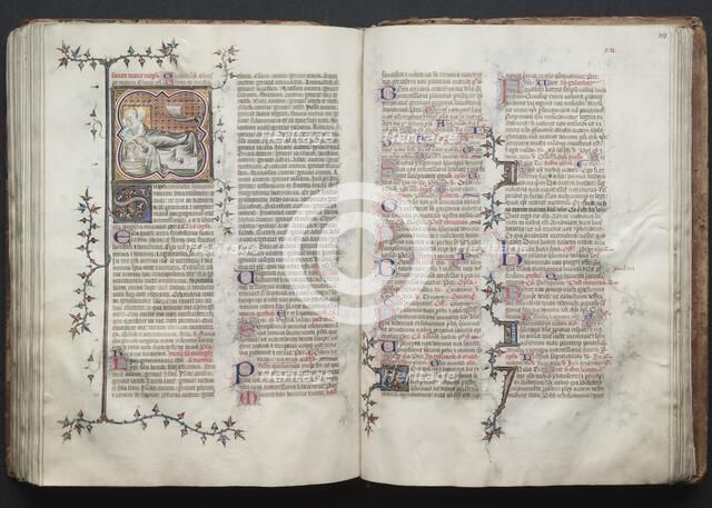 The Gotha Missal: Fol. 123r, Text, c. 1375. Creator: Master of the Boqueteaux (French); Workshop, and.