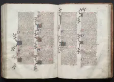 The Gotha Missal: Fol. 123v, Text, c. 1375. Creator: Master of the Boqueteaux (French); Workshop, and