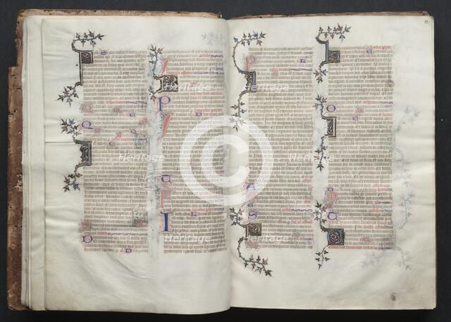 The Gotha Missal: Fol. 12v, Text, c. 1375. Creator: Master of the Boqueteaux (French); Workshop, and.