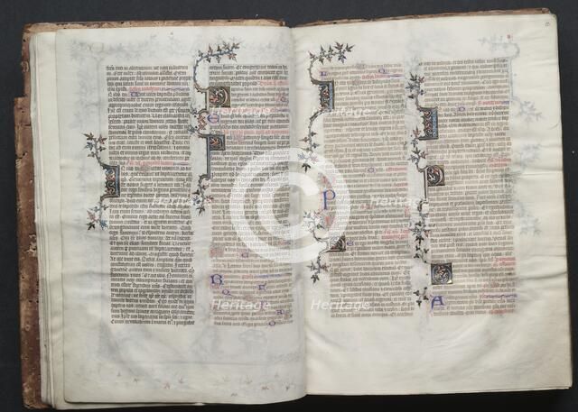 The Gotha Missal: Fol. 12r, Text , c. 1375. Creator: Master of the Boqueteaux (French); Workshop, and.