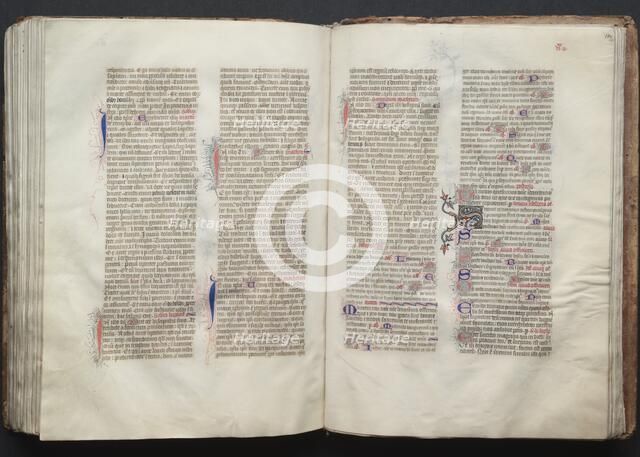 The Gotha Missal: Fol. 134r, Text, c. 1375. Creator: Master of the Boqueteaux (French); Workshop, and.