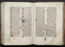 The Gotha Missal: Fol. 135v, Text, c. 1375. Creator: Master of the Boqueteaux (French); Workshop, and