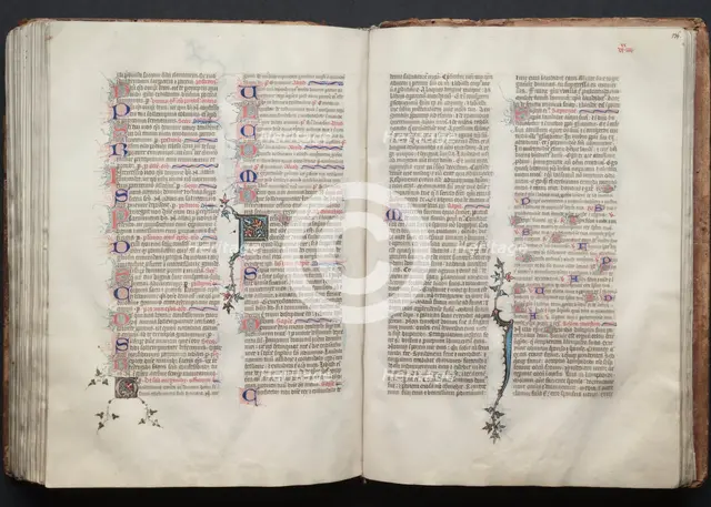 The Gotha Missal: Fol. 135v, Text, c. 1375. Creator: Master of the Boqueteaux (French); Workshop, and.