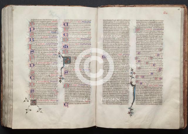 The Gotha Missal: Fol. 136r, Text, c. 1375. Creator: Master of the Boqueteaux (French); Workshop, and.