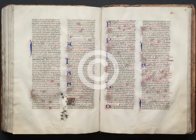 The Gotha Missal: Fol. 136v, Text, c. 1375. Creator: Master of the Boqueteaux (French); Workshop, and.
