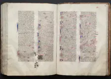The Gotha Missal: Fol. 137r, Text, c. 1375. Creator: Master of the Boqueteaux (French); Workshop, and