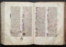 The Gotha Missal: Fol. 137r, Text, c. 1375. Creator: Master of the Boqueteaux (French); Workshop, and