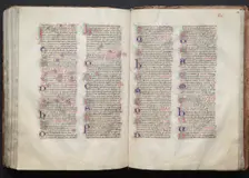 The Gotha Missal: Fol. 137v, Text, c. 1375. Creator: Master of the Boqueteaux (French); Workshop, and