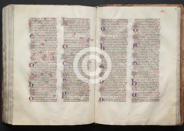 The Gotha Missal: Fol. 138r, Text, c. 1375. Creator: Master of the Boqueteaux (French); Workshop, and.