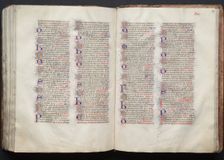 The Gotha Missal: Fol. 138v, Text, c. 1375. Creator: Master of the Boqueteaux (French); Workshop, and