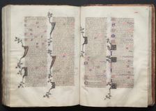 The Gotha Missal: Fol. 130r, Text, c. 1375. Creator: Master of the Boqueteaux (French); Workshop, and
