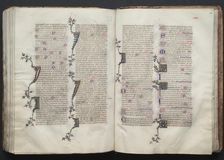 The Gotha Missal: Fol. 130r, Text, c. 1375. Creator: Master of the Boqueteaux (French); Workshop, and