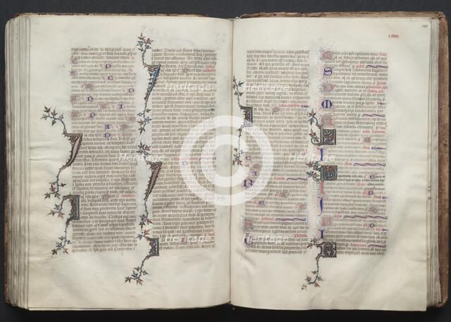 The Gotha Missal: Fol. 130r, Text, c. 1375. Creator: Master of the Boqueteaux (French); Workshop, and.