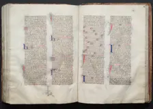 The Gotha Missal: Fol. 130v, Text, c. 1375. Creator: Master of the Boqueteaux (French); Workshop, and