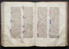 The Gotha Missal: Fol. 130v, Text, c. 1375. Creator: Master of the Boqueteaux (French); Workshop, and