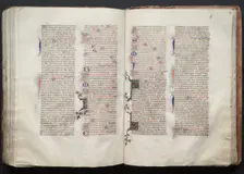 The Gotha Missal: Fol. 131v, Text, c. 1375. Creator: Master of the Boqueteaux (French); Workshop, and