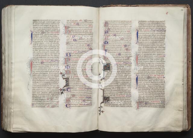 The Gotha Missal: Fol. 131v, Text, c. 1375. Creator: Master of the Boqueteaux (French); Workshop, and.