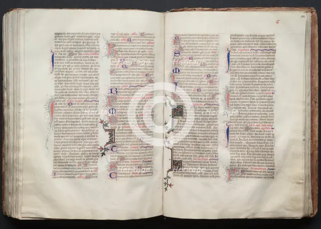 The Gotha Missal: Fol. 132r, Text, c. 1375. Creator: Master of the Boqueteaux (French); Workshop, and.