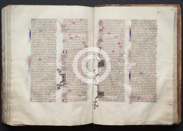 The Gotha Missal: Fol. 132r, Text, c. 1375. Creator: Master of the Boqueteaux (French); Workshop, and.