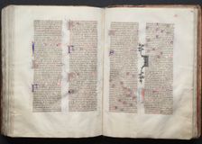 The Gotha Missal: Fol. 132v, Text, c. 1375. Creator: Master of the Boqueteaux (French); Workshop, and