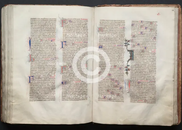 The Gotha Missal: Fol. 132v, Text, c. 1375. Creator: Master of the Boqueteaux (French); Workshop, and.