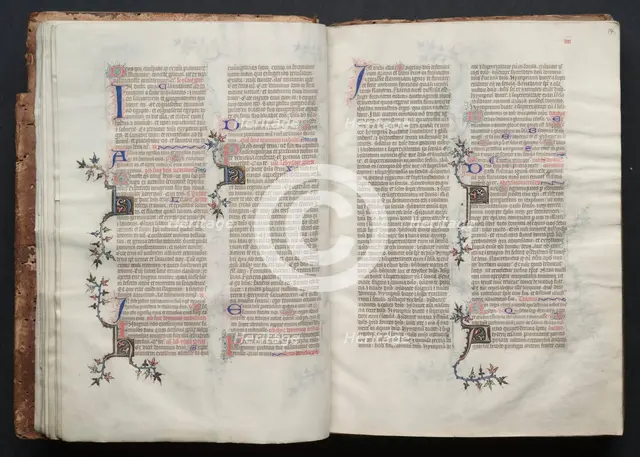 The Gotha Missal: Fol. 13v, Text , c. 1375. Creator: Master of the Boqueteaux (French); Workshop, and.