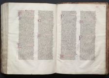 The Gotha Missal: Fol. 146v, Text, c. 1375. Creator: Master of the Boqueteaux (French); Workshop, and