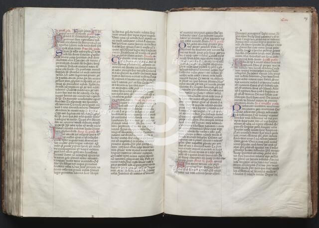 The Gotha Missal: Fol. 147r, Text, c. 1375. Creator: Master of the Boqueteaux (French); Workshop, and.