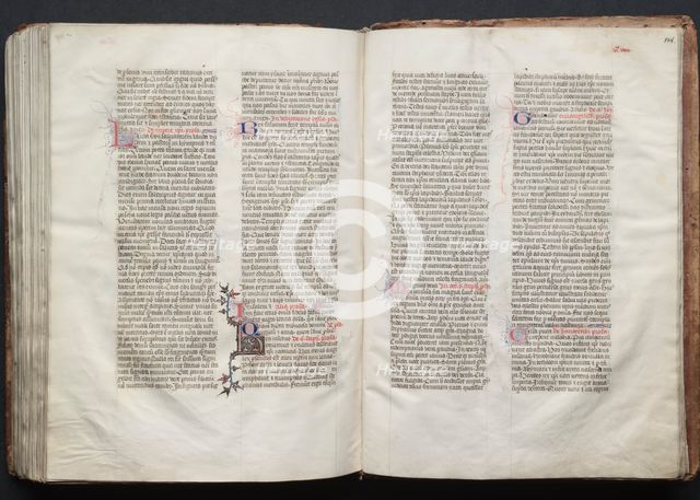 The Gotha Missal: Fol. 147v, Text, c. 1375. Creator: Master of the Boqueteaux (French); Workshop, and.
