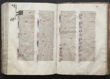 The Gotha Missal: Fol. 140v, Text, c. 1375. Creator: Master of the Boqueteaux (French); Workshop, and