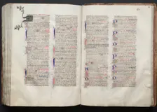 The Gotha Missal: Fol. 141r, Text, c. 1375. Creator: Master of the Boqueteaux (French); Workshop, and