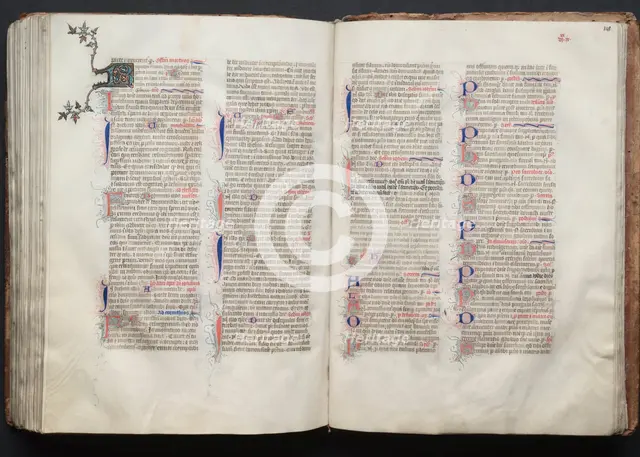 The Gotha Missal: Fol. 141r, Text, c. 1375. Creator: Master of the Boqueteaux (French); Workshop, and.