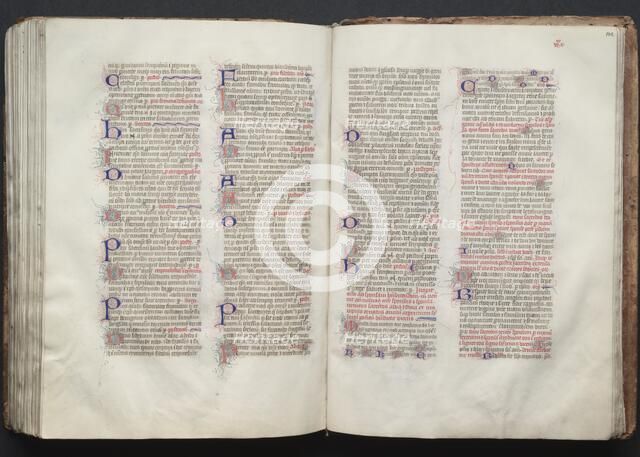 The Gotha Missal: Fol. 141v, Text, c. 1375. Creator: Master of the Boqueteaux (French); Workshop, and.