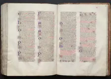 The Gotha Missal: Fol. 142r, Text, c. 1375. Creator: Master of the Boqueteaux (French); Workshop, and