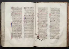 The Gotha Missal: Fol. 142v, Text, c. 1375. Creator: Master of the Boqueteaux (French); Workshop, and