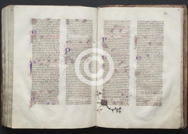The Gotha Missal: Fol. 142v, Text, c. 1375. Creator: Master of the Boqueteaux (French); Workshop, and.